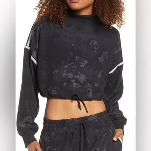 NIKE City Ready DRI FIT Fleece Training Crop Top CJ4907-010 BLACK Women's XL